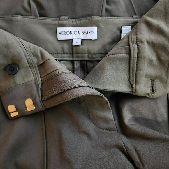 Veronica Beard Wool Blend Pants – Size M – Green – Straight Leg – Mid-Rise Fit - Picture 5 of 9